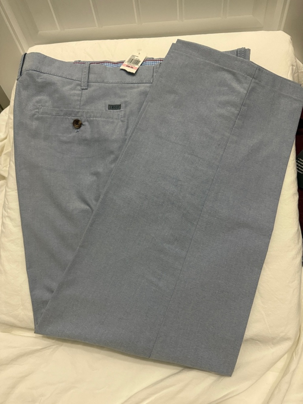 Izod Men's Oxford Light Blue Dress Pants